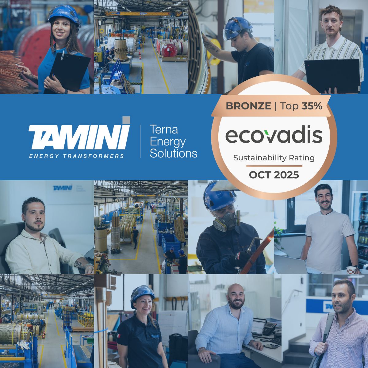 Tamini conferma il rating Bronze di EcoVadis